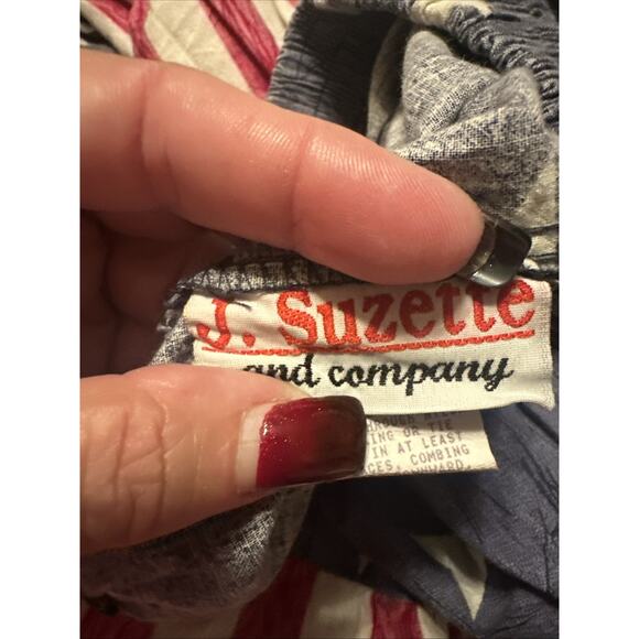 J Suzette Skirt Womens M American Flag Stars Stripes Patriotic 90s Vintage USA - Picture 6 of 7